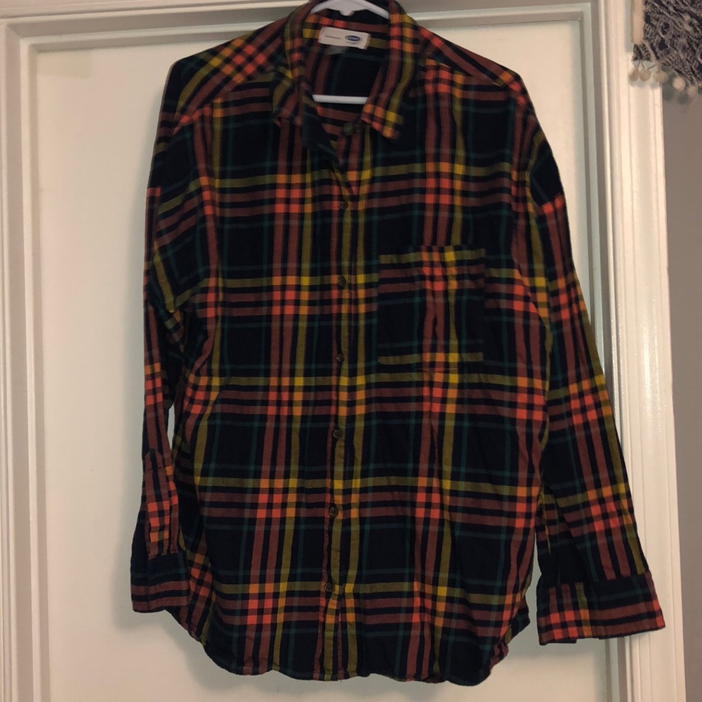 EUC Old Navy Boyfriend Flannel